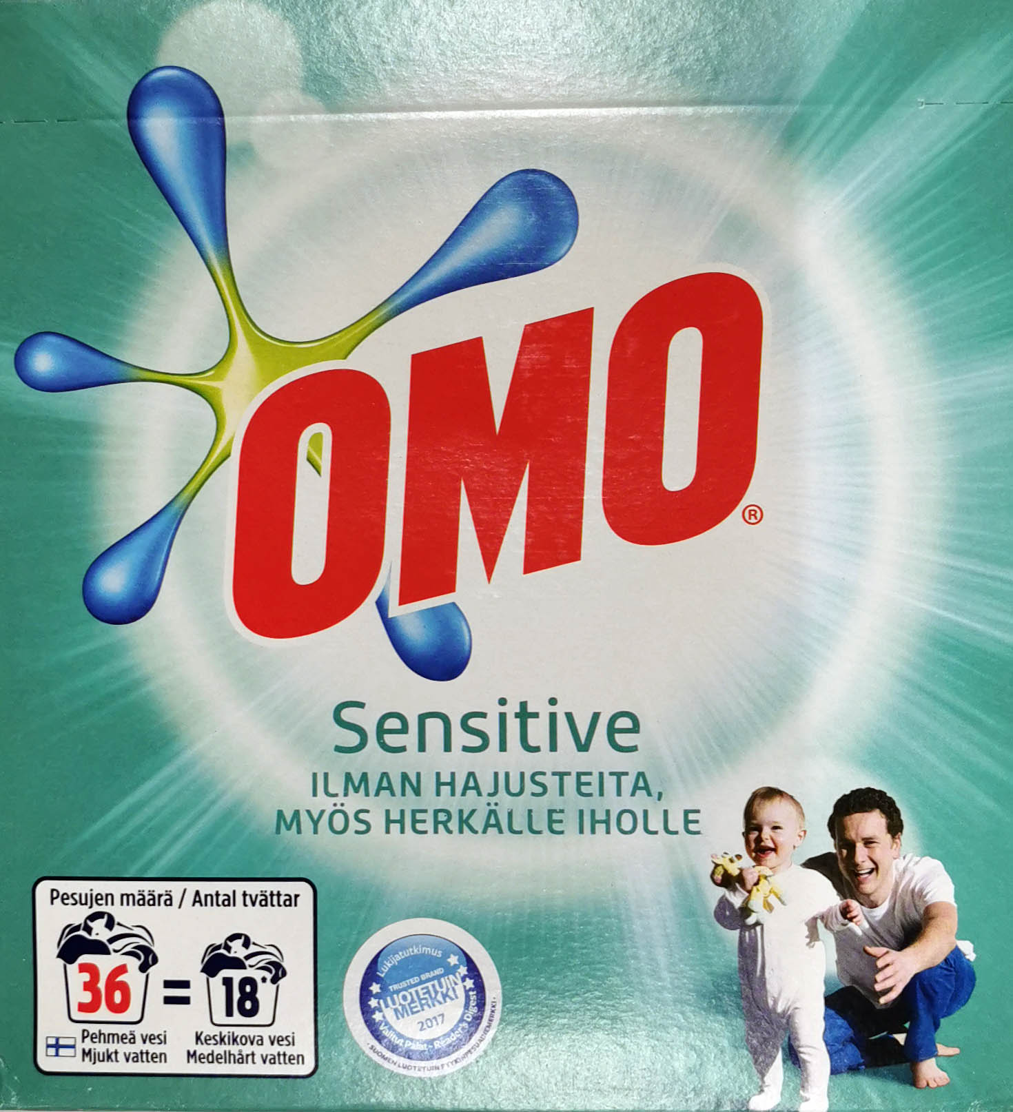 Omo Sensitive Laundry Powder 1.26kg / 36w